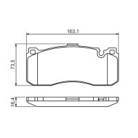 BOSCH 0 986 494 428 Bremsbelagsatz, Scheibenbremse