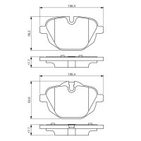 BOSCH 0 986 494 432 Bremsbelagsatz, Scheibenbremse