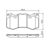 BOSCH 0 986 494 440 Bremsbelagsatz, Scheibenbremse