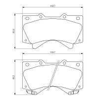 BOSCH 0 986 494 449 Bremsbelagsatz, Scheibenbremse