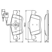 BOSCH 0 986 494 453 Bremsbelagsatz, Scheibenbremse