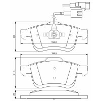 BOSCH 0 986 494 453 Bremsbelagsatz, Scheibenbremse
