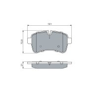 BOSCH 0 986 494 460 Bremsbelagsatz, Scheibenbremse