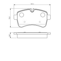 BOSCH 0 986 494 460 Bremsbelagsatz, Scheibenbremse