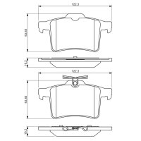 BOSCH 0 986 494 480 Bremsbelagsatz, Scheibenbremse