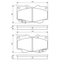 BOSCH 0 986 494 497 Bremsbelagsatz, Scheibenbremse