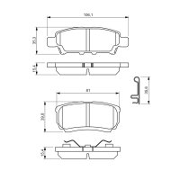 BOSCH 0 986 494 502 Bremsbelagsatz, Scheibenbremse