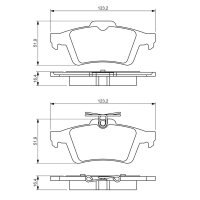 BOSCH 0 986 494 528 Bremsbelagsatz, Scheibenbremse