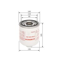 BOSCH 0 986 628 254 Lufttrocknerpatrone, Druckluftanlage