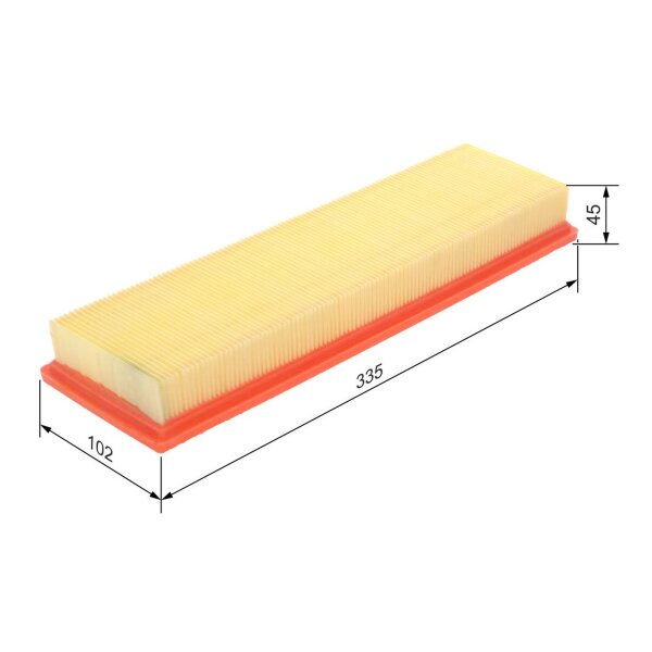 BOSCH 1 457 433 158 Luftfilter