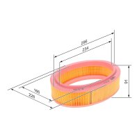 BOSCH 1 457 433 311 Luftfilter