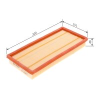BOSCH 1 457 433 317 Luftfilter