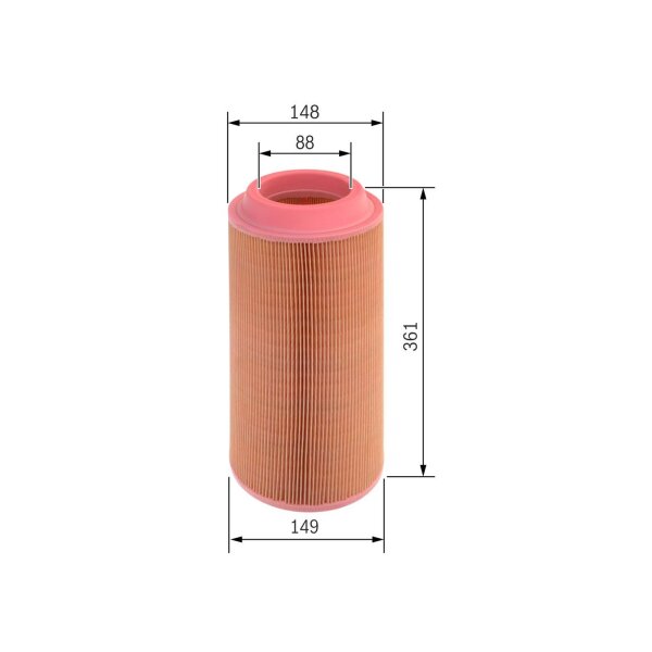 BOSCH 1 457 433 558 Luftfilter