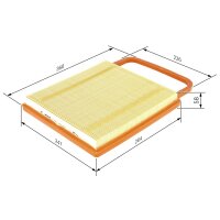 BOSCH 1 457 433 574 Luftfilter
