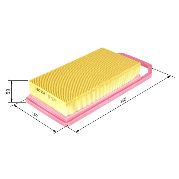 BOSCH 1 457 433 591 Luftfilter