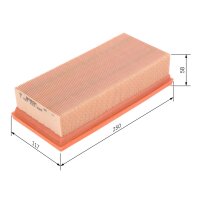 BOSCH 1 457 433 599 Luftfilter