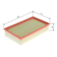 BOSCH 1 457 433 607 Luftfilter
