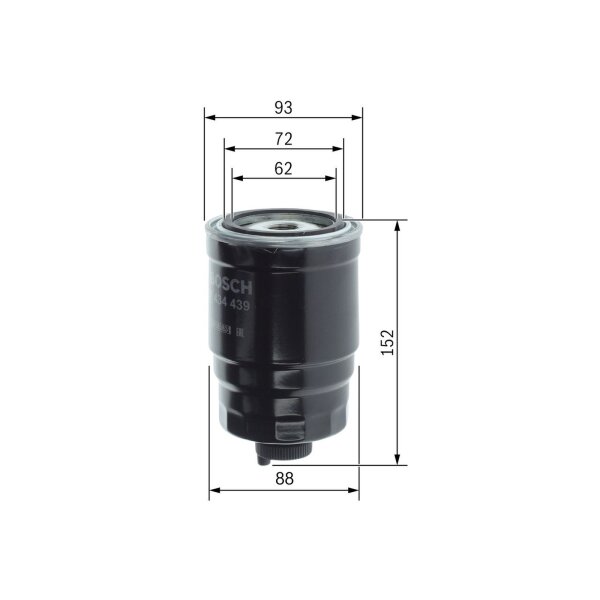 BOSCH 1 457 434 439 Kraftstofffilter