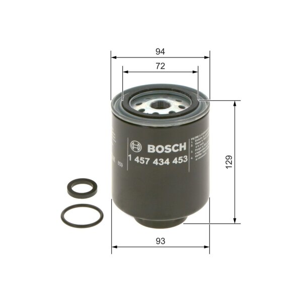 BOSCH 1 457 434 453 Kraftstofffilter