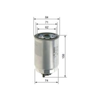 BOSCH 1 457 434 510 Kraftstofffilter
