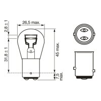 BOSCH 1 987 301 055 Glühlampe, Blinkleuchte