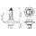 BOSCH 1 987 302 049 Glühlampe, Fernscheinwerfer