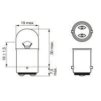 BOSCH 1 987 302 237 Glühlampe, Blinkleuchte