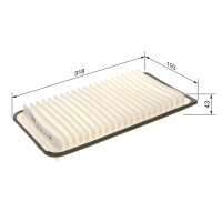 BOSCH 1 987 429 187 Luftfilter