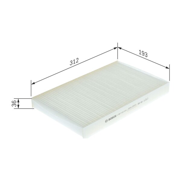 BOSCH 1 987 432 024 Filter, Innenraumluft