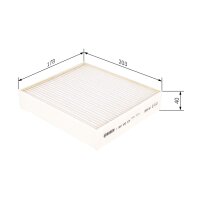 BOSCH 1 987 432 034 Filter, Innenraumluft