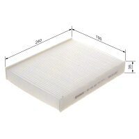 BOSCH 1 987 432 087 Filter, Innenraumluft