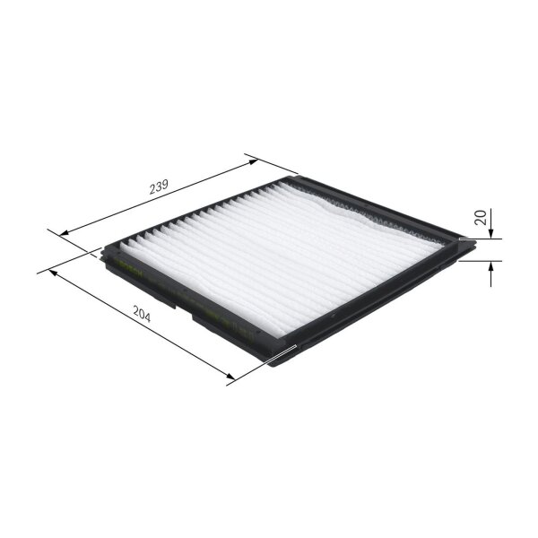 BOSCH 1 987 432 119 Filter, Innenraumluft