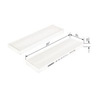 BOSCH 1 987 432 132 Filter, Innenraumluft