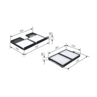 BOSCH 1 987 432 159 Filter, Innenraumluft