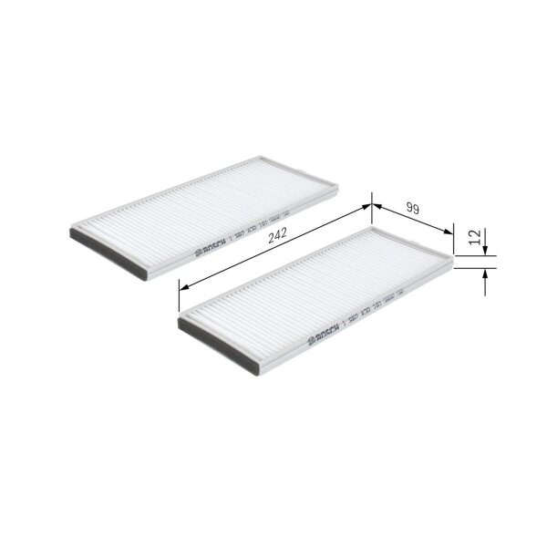 BOSCH 1 987 432 161 Filter, Innenraumluft