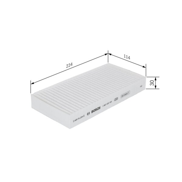 BOSCH 1 987 432 184 Filter, Innenraumluft