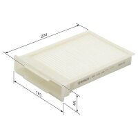 BOSCH 1 987 432 189 Filter, Innenraumluft