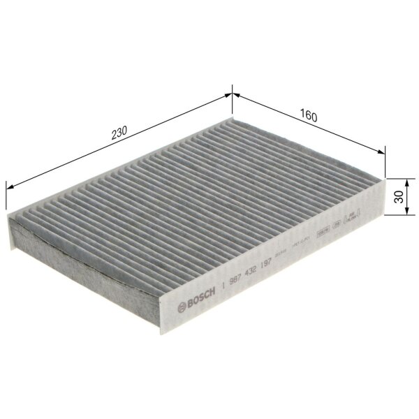 BOSCH 1 987 432 197 Filter, Innenraumluft