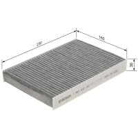 BOSCH 1 987 432 197 Filter, Innenraumluft