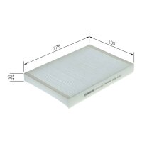 BOSCH 1 987 432 205 Filter, Innenraumluft