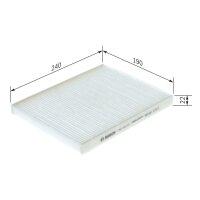 BOSCH 1 987 432 215 Filter, Innenraumluft