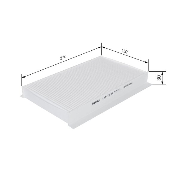 BOSCH 1 987 432 235 Filter, Innenraumluft