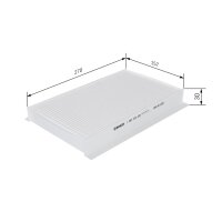 BOSCH 1 987 432 235 Filter, Innenraumluft