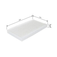 BOSCH 1 987 432 267 Filter, Innenraumluft
