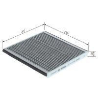 BOSCH 1 987 432 363 Filter, Innenraumluft