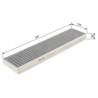 BOSCH 1 987 432 382 Filter, Innenraumluft