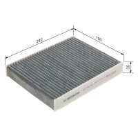 BOSCH 1 987 432 387 Filter, Innenraumluft
