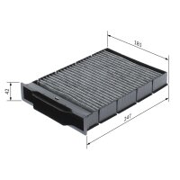 BOSCH 1 987 432 393 Filter, Innenraumluft