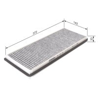 BOSCH 1 987 432 400 Filter, Innenraumluft