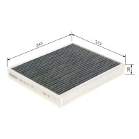 BOSCH 1 987 432 411 Filter, Innenraumluft